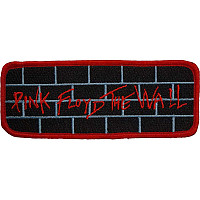 Pink Floyd tkaná nášivka CO 112x44 mm, The Wall Red