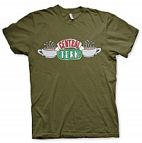 Friends tričko, Central Perk Olive Green, pánské