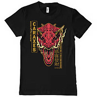 Hra o trůny tričko, CARAXES Dragon Black, pánské