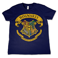 Harry Potter tričko, Hogwarts Crest Navy, dětské