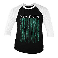 Matrix tričko, Matrix Baseball 3/4 Sleeve Black & White, pánské