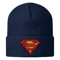 Superman zimní kulich, Organic Cotton Onesize Navy