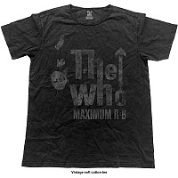 The Who tričko, Maximum R&B Vintage Finish Black, pánské