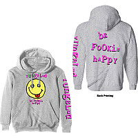 Yungblud mikina, Raver Smile Hoodie BP Grey, pánská