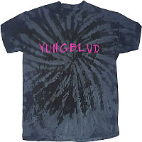 Yungblud tričko, Scratch Logo Dye Black, pánské