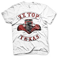 ZZ Top tričko, Texas 1969 White, pánské