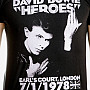 David Bowie tričko, Heroes Court, pánské