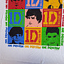 One Direction tričko, 9 Squares Skinny White, dámské