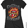 Rolling Stones tričko, Flaming Tattoo Tongue, dámské