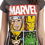 Marvel Comics tričko, Distressed Characters Girly, dámské