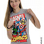 Marvel Comics tričko, Heroes Grey Girly, dámské