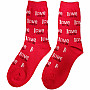 The Beatles ponožky, Love Me Do Red, unisex - velikost 7 - 11 (41 - 45)