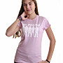 One Direction tričko, Silhouette White on Pink, dámské