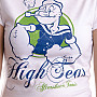 Pepek námořník tričko, High Seas Aftershave Tonic Girly, dámské
