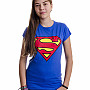 Superman tričko, Shield Blue, dámské