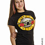 Guns N Roses tričko, Classic Bullet Logo Skinny, dámské