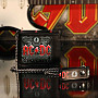 AC/DC peněženka 11 x 9 x 2 cm s řetízkem/ 220 g, Black Ice