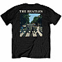The Beatles tričko, Abbey Road & Logo BP Black, pánské