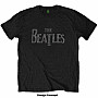 The Beatles tričko, Drop T Logo Diamante Crystals Black, pánské