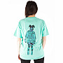 Billie Eilish tričko, Neon Logo Billie BP Blue, pánské