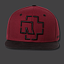 Rammstein kšiltovka Snapback, Bordeaux Red & Black, unisex one size