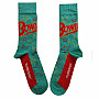 David Bowie ponožky, Stars Outline Green, unisex - velikost 7 až 11
