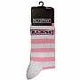 BlackPink ponožky, Stripes & Logo White, unisex - velikost 7 až 11