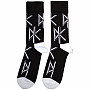 Dead Kennedys ponožky, DK Logo Repeat Black, unisex - velikost 7 až 11 (40 až 45)