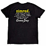 Green Day tričko, Nimrod Tracklist BP Black, pánské