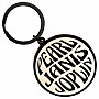 Janis Joplin kovová klíčenka 45 mm, Pearl Emblem Mono Zinc