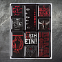 Rammstein sada 9-ti magnetů na lednici 7 x 9,3 x 2cm, Rot
