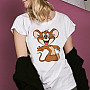 Tom & Jerry tričko, Mouse Girly White, dámské