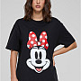 Mickey Mouse tričko, Minnie Smiles Ladies Black, dámské