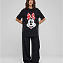 Mickey Mouse tričko, Minnie Smiles Ladies Black, dámské