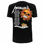 Metallica tričko, Flaming Skull Tour 94 Black, pánské