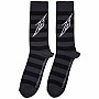 Metallica ponožky, Lightning M Charcoal Grey, unisex - velikost 6 až 11 (39 až 45)