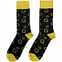 Nirvana ponožky, Outline Happy Faces Black, unisex - velikost 7 až 11 (41 až 45)