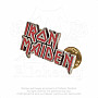 Iron Maiden kovový odznak 19mm x 36mm x 13mm, Enamelled Logo