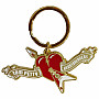 Tom Petty kovová klíčenka 70 mm, Heart Logo Zinc