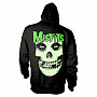 Misfits mikina, Glow Jurek Skull BP Black, pánská