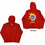 Primal Scream mikina, Screamadelica Hoodie BP Red, pánská