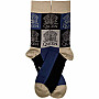 Queen ponožky, Crest Blocks Navy Blue, unisex - velikost 4 až 7 (36 až 40 EU)