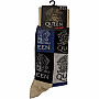 Queen ponožky, Crest Blocks, unisex - velikost 7 až 11 (41 až 45)
