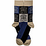 Queen ponožky, Crest Blocks, unisex - velikost 7 až 11 (41 až 45)