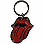 Rolling Stones kovová klíčenka 43x50 mm, Classic Tongue Black Zinc