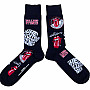 Rolling Stones ponožky, RS Logos, unisex - velikost 7 až 11 (41 až 45)