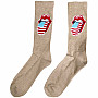Rolling Stones ponožky, US Tongue Tie-Dye Natural, unisex - velikost 7 až 11 (41 až 45)