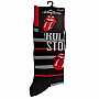 Rolling Stones ponožky, Logo & Tongue Black, unisex - velikost 7 až 11 (41 až 45)