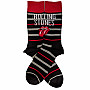 Rolling Stones ponožky, Logo & Tongue Black, unisex - velikost 7 až 11 (41 až 45)