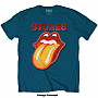 Rolling Stones tričko, Dia Tongue Diamante Teal Blue, pánské